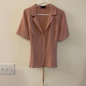 ASOS Design blouse US 12, blush/mauve